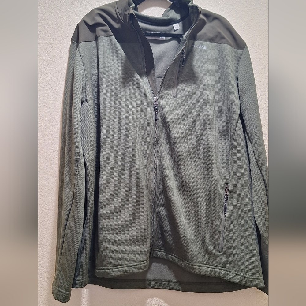 NWOT Olive Green Men's XXL Zip-up